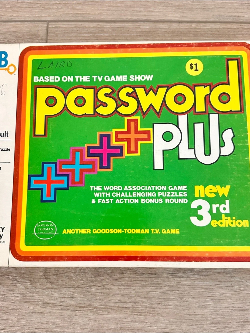 Vintage 1979 Password Plus 3rd Edition Game by Milton Bradley COMPLETE UNPUNCHED